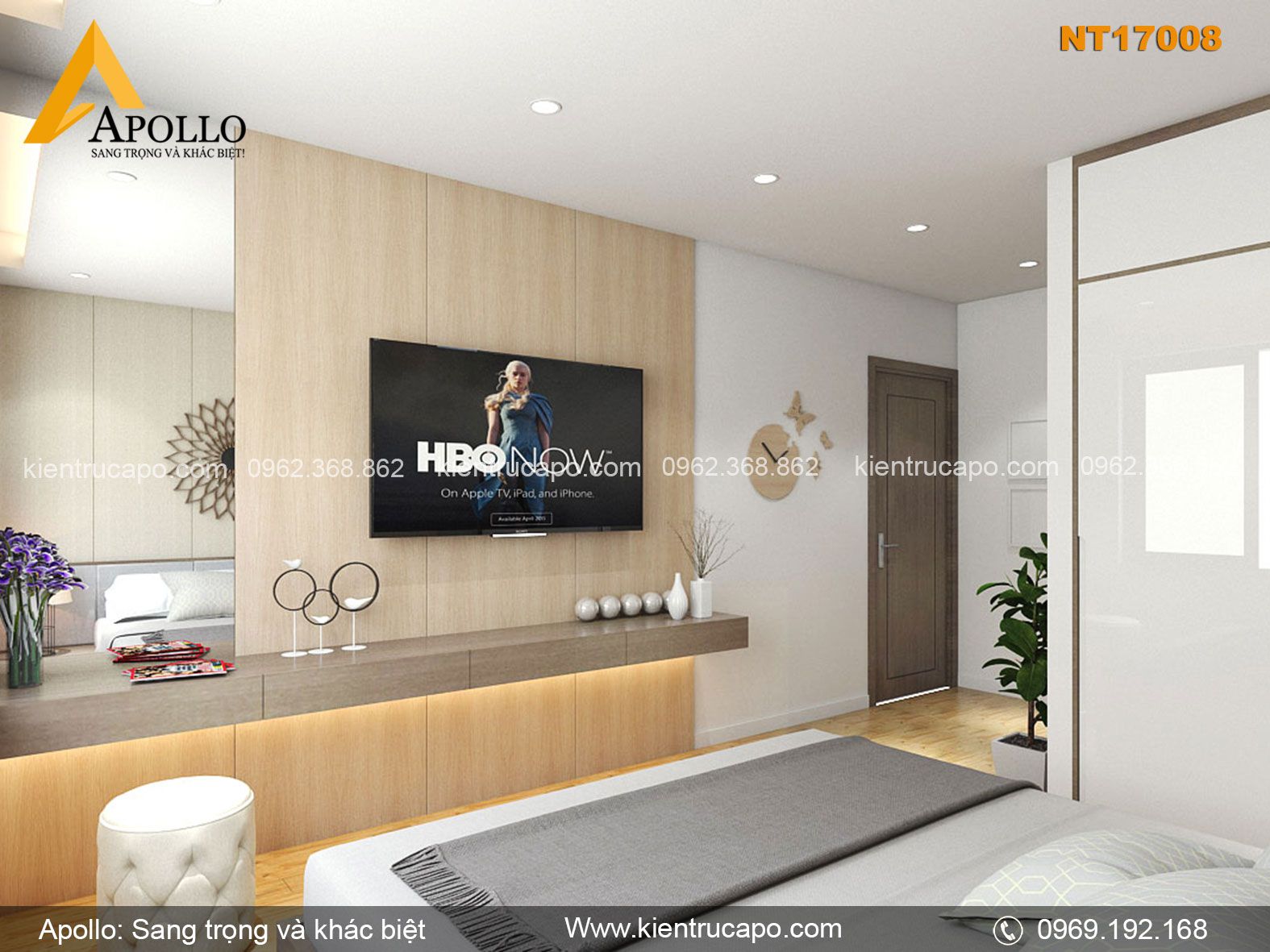 Mẫu Căn hộ chung cư dành cho gia đình trẻ (NT17008)